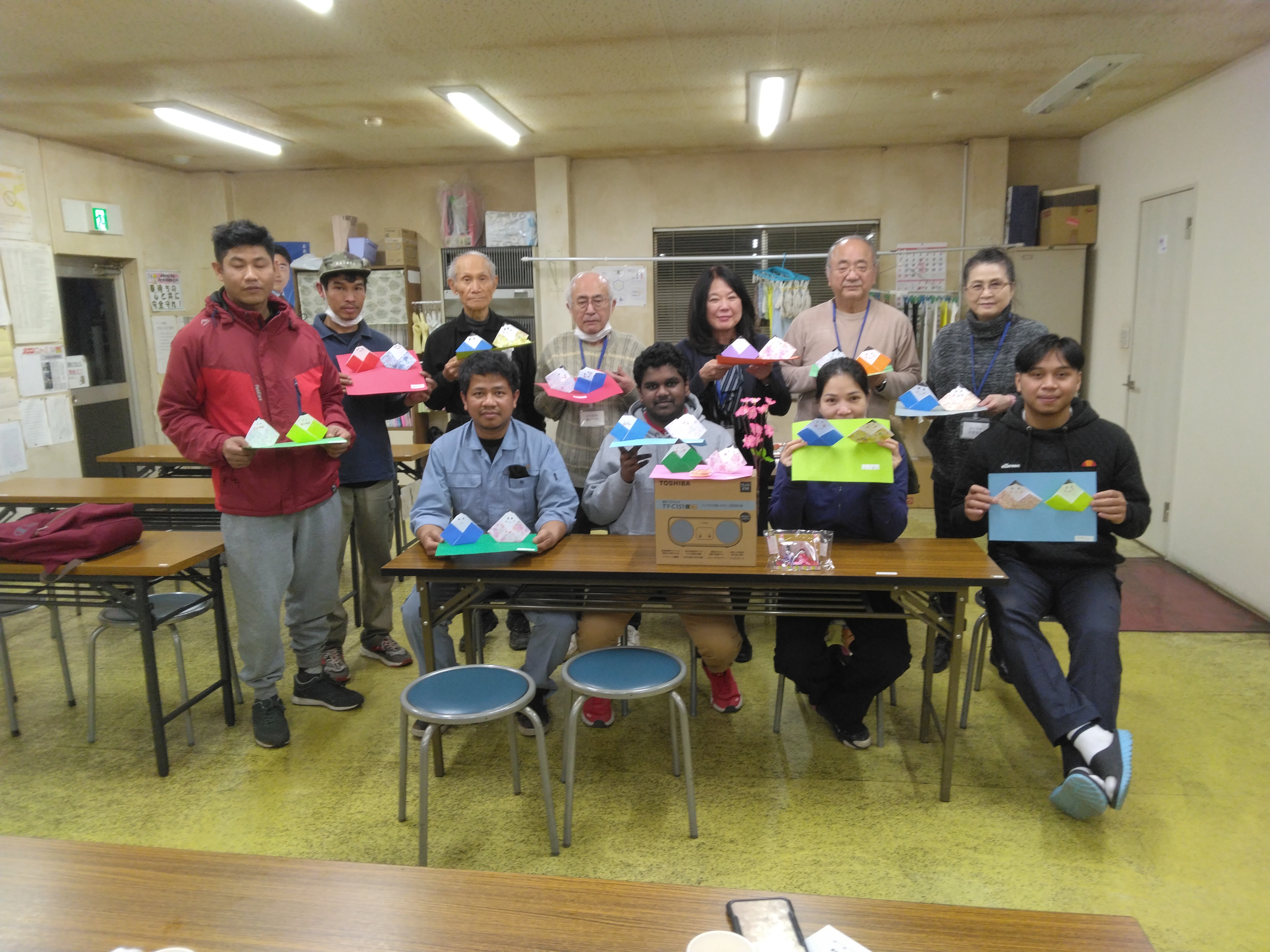 綾瀬市,ひな祭り,日本語教室,折り紙